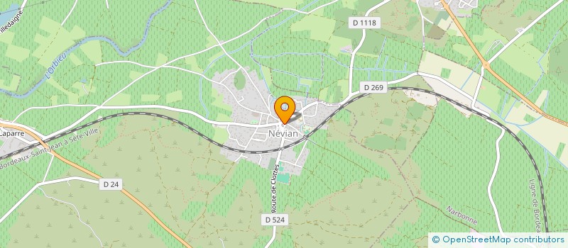 localisation de l'entreprise MONSIEUR JEAN-SEBASTIEN PROU  NEVIAN