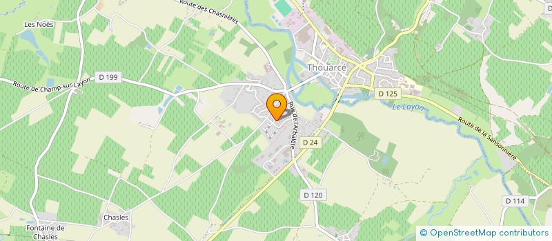 localisation de l'entreprise MONSIEUR JEAN-SEBASTIEN ROCHE à BELLEVIGNE-EN-LAYON