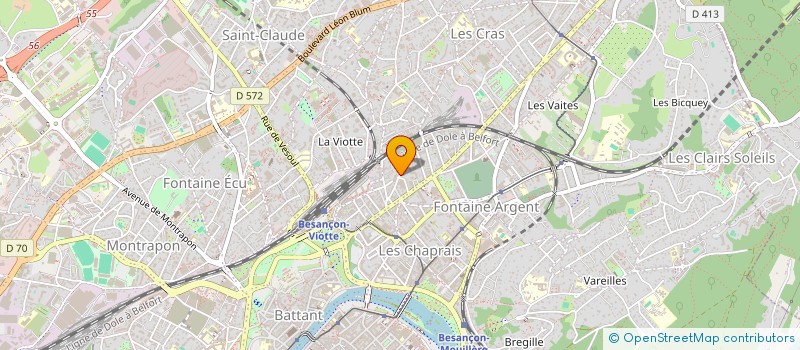 localisation de l'entreprise MONSIEUR JEAN-SEBASTIEN SAILLARD  BESANCON