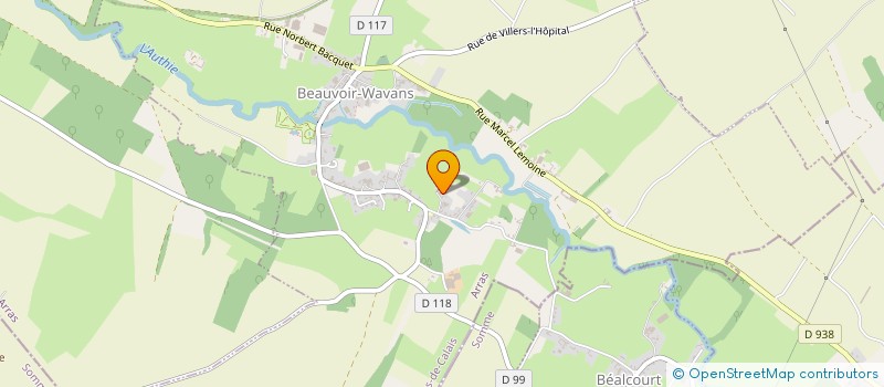 localisation de l'entreprise MONSIEUR JEAN-SEBASTIEN THUILLEZ  BEAUVOIR-WAVANS
