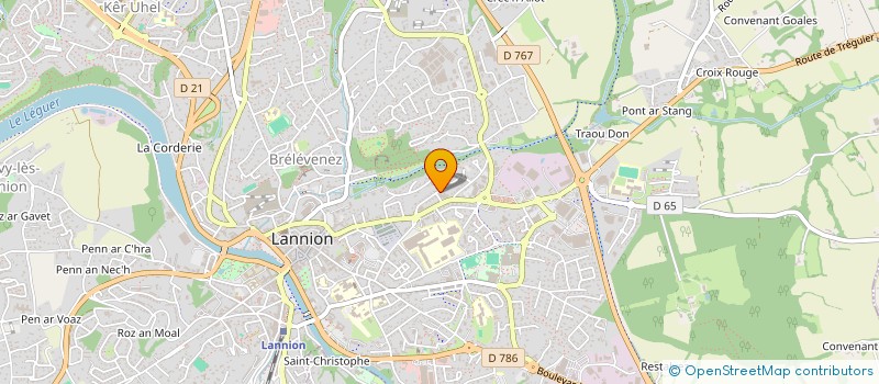 localisation de l'entreprise MONSIEUR JEAN-SEBASTIEN TOULARASTEL  LANNION