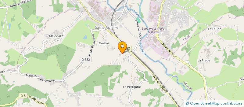 localisation de l'entreprise MONSIEUR JEAN-SEBASTIEN VIALLE  SAINT-AULAIRE