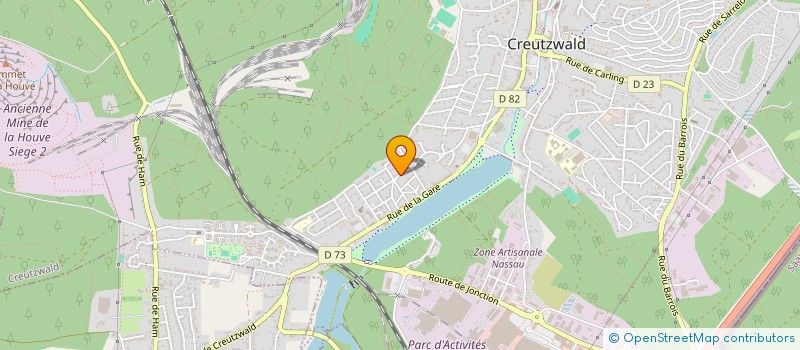 localisation de l'entreprise MONSIEUR JEAN-SEBASTIEN VINOT  CREUTZWALD