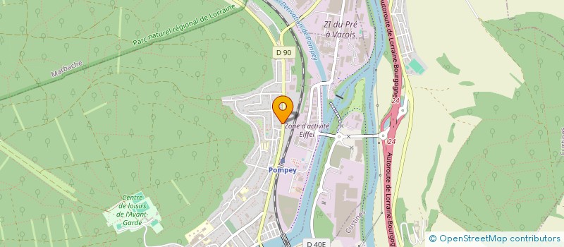 localisation de l'entreprise MONSIEUR JEAN-SEBASTIEN WILMES  POMPEY