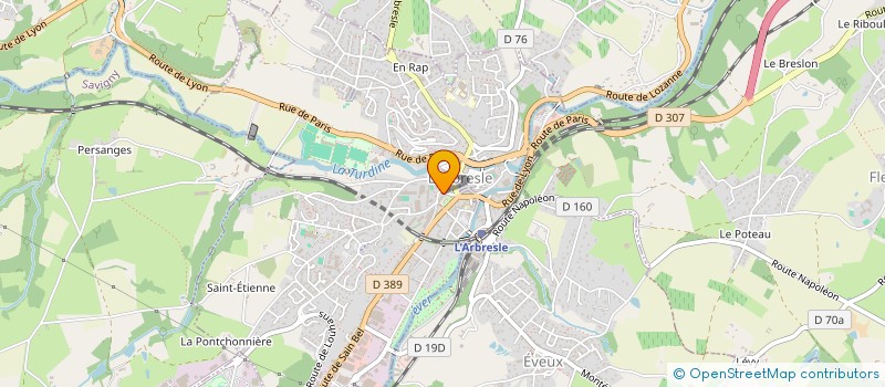 localisation de l'entreprise MONSIEUR JEAN SEINE  L'ARBRESLE