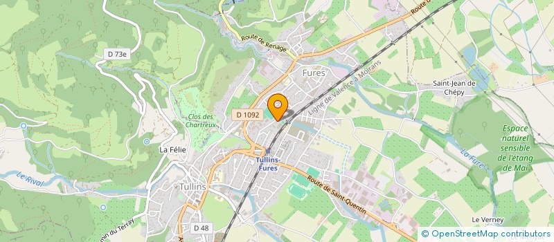 localisation de l'entreprise MONSIEUR JEAN SELLIER  TULLINS