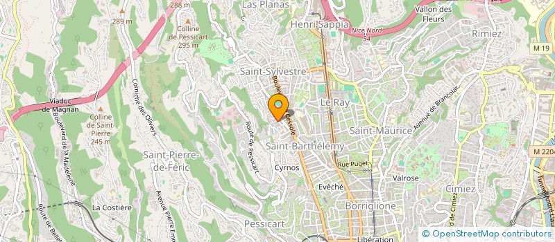 localisation de l'entreprise MONSIEUR JEAN SEMPRINI  NICE