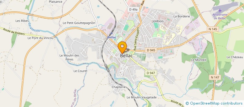 localisation de l'entreprise MONSIEUR JEAN SENAMAUD à BELLAC
