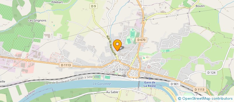 localisation de l'entreprise MONSIEUR JEAN SENAMAUD  LA REOLE