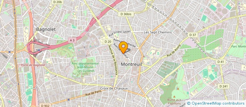 localisation de l'entreprise MONSIEUR JEAN SENGERS à MONTREUIL
