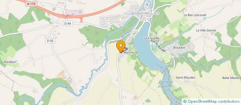 localisation de l'entreprise MONSIEUR JEAN SENTIER  JUGON-LES-LACS