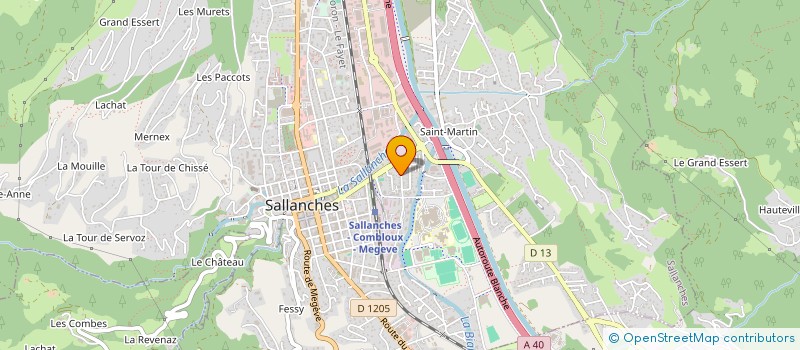 localisation de l'entreprise MONSIEUR JEAN SERASSET  SALLANCHES