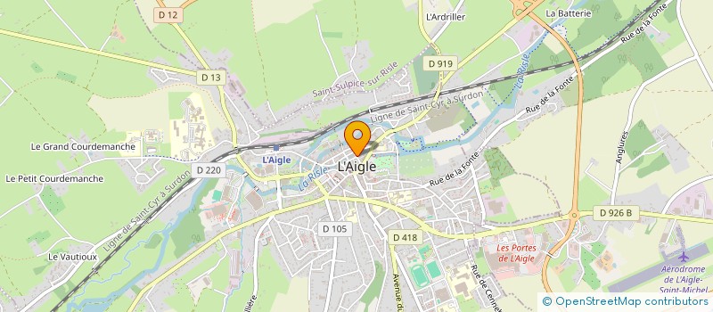 localisation de l'entreprise MONSIEUR JEAN SERGE DIT AIME MOULENDE à L'AIGLE