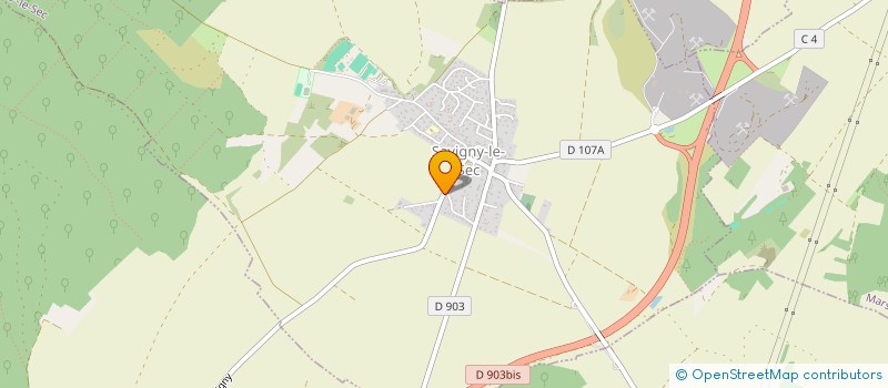 localisation de l'entreprise MONSIEUR JEAN SERGIEL  SAVIGNY-LE-SEC