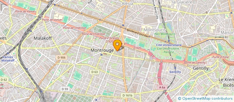 localisation de l'entreprise MONSIEUR JEAN SERIN  MONTROUGE