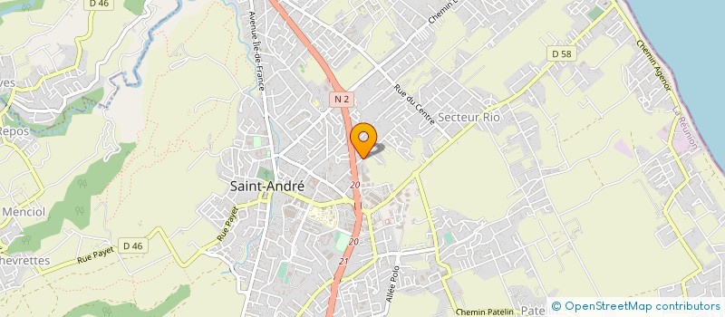 localisation de l'entreprise MONSIEUR JEAN SERINGOM MANGALOM  SAINT-ANDRE