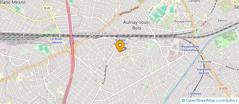 localisation de l'entreprise MONSIEUR JEAN SERREAU à AULNAY SOUS BOIS