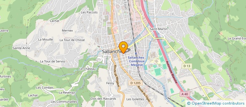 localisation de l'entreprise MONSIEUR JEAN SERRI à SALLANCHES