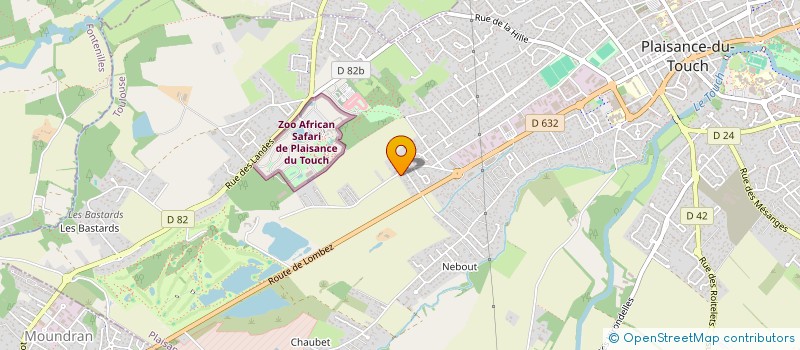 localisation de l'entreprise MONSIEUR JEAN SERVAT  PLAISANCE-DU-TOUCH