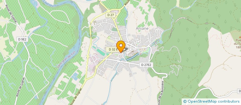 localisation de l'entreprise MONSIEUR JEAN SERVEL  ANIANE