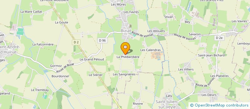 localisation de l'entreprise MONSIEUR JEAN SERVIGNAT à BIZIAT