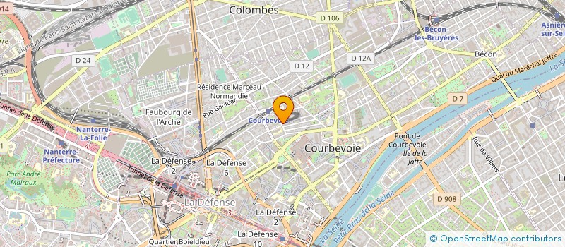 localisation de l'entreprise MONSIEUR JEAN SERVISSE à COURBEVOIE