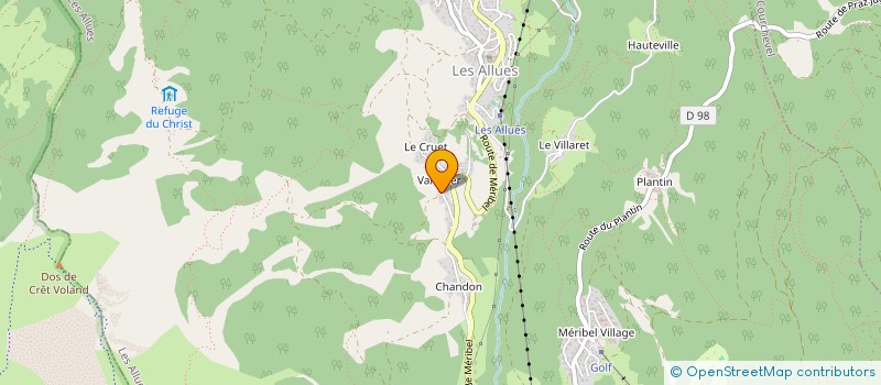 localisation de l'entreprise MONSIEUR JEAN SEUGNET  LES ALLUES