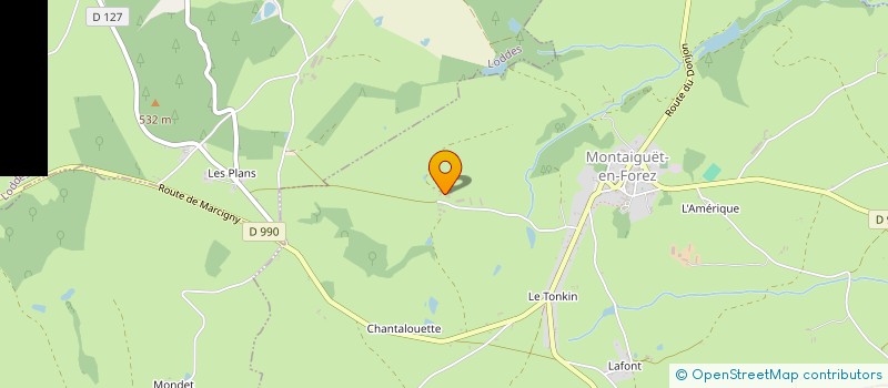 localisation de l'entreprise MONSIEUR JEAN SEULLIET  MONTAIGUET-EN-FOREZ