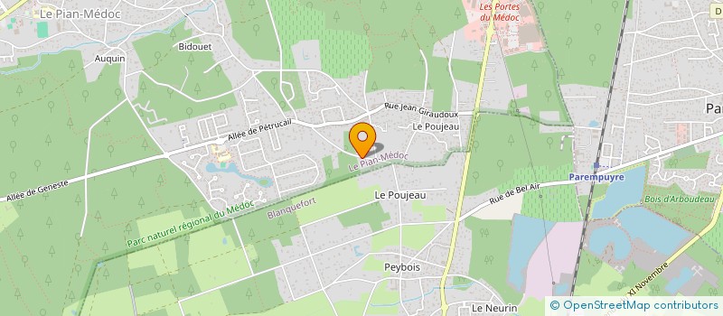 localisation de l'entreprise MONSIEUR JEAN SEVILLE à LE PIAN-MEDOC