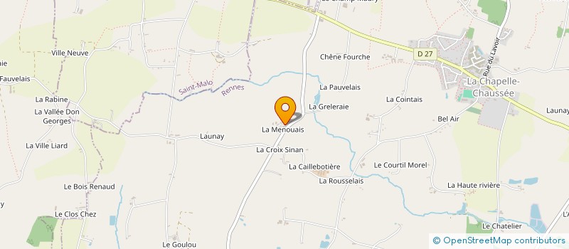 localisation de l'entreprise MONSIEUR JEAN SEVIN à LA CHAPELLE-CHAUSSEE