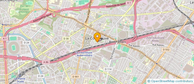 localisation de l'entreprise MONSIEUR JEAN-SHOEL NASSOR à LA COURNEUVE