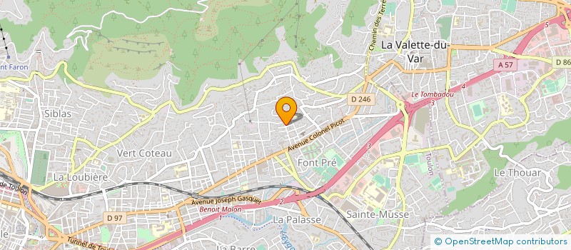 localisation de l'entreprise MONSIEUR JEAN SIBADE à TOULON