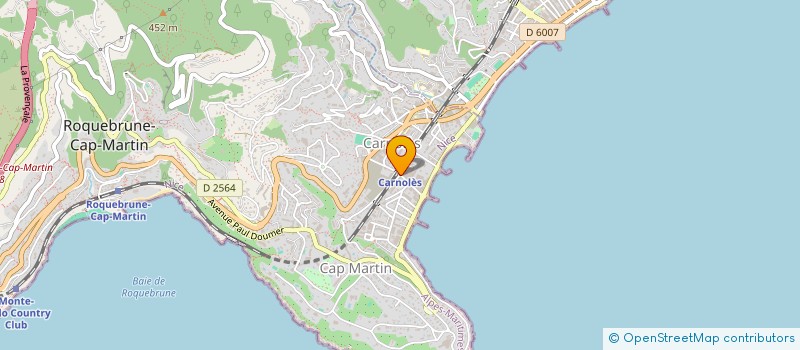 localisation de l'entreprise MONSIEUR JEAN SICARD à ROQUEBRUNE-CAP-MARTIN