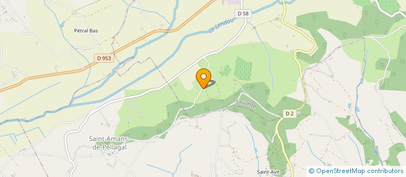 localisation de l'entreprise MONSIEUR JEAN SICARD  LAUZERTE