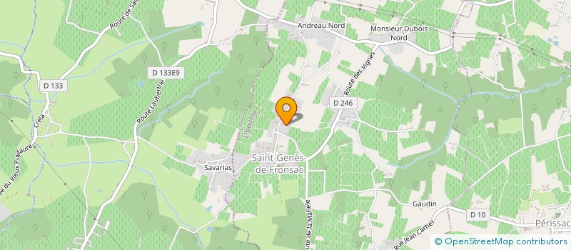 localisation de l'entreprise MONSIEUR JEAN SICOT  SAINT-GENES-DE-FRONSAC