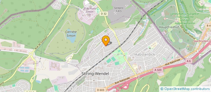 localisation de l'entreprise MONSIEUR JEAN SIEBENSCHUH  STIRING-WENDEL