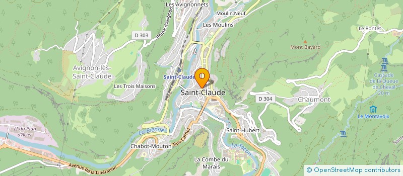 localisation de l'entreprise MONSIEUR JEAN SIGAUX  SAINT-CLAUDE