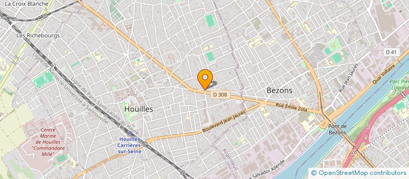 localisation de l'entreprise MONSIEUR JEAN SIGNOLLE  HOUILLES