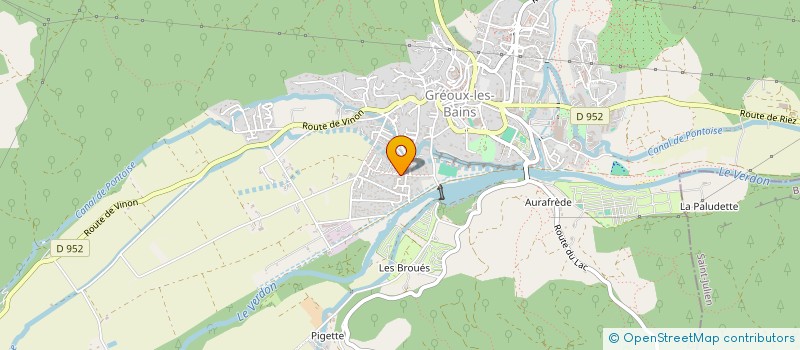 localisation de l'entreprise MONSIEUR JEAN SILVY  GREOUX-LES-BAINS