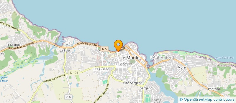 localisation de l'entreprise MONSIEUR JEAN SIMION à LE MOULE
