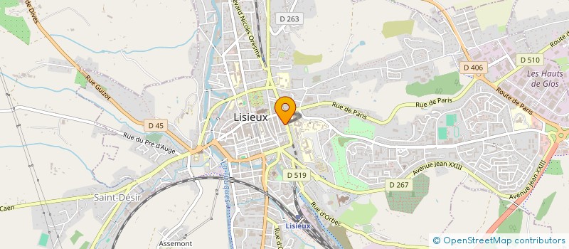 localisation de l'entreprise MONSIEUR JEAN SIMON  LISIEUX