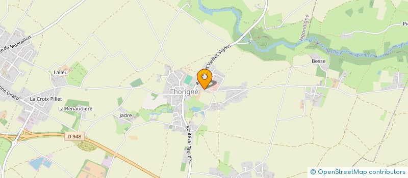 localisation de l'entreprise MONSIEUR JEAN SIMON  AIGONDIGNE