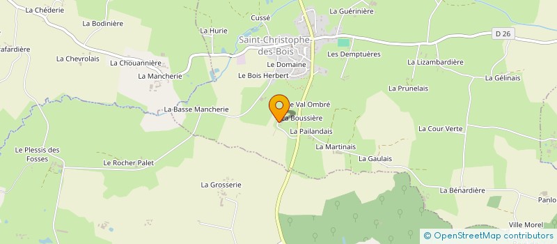 localisation de l'entreprise MONSIEUR JEAN SIMON  SAINT-CHRISTOPHE-DES-BOIS