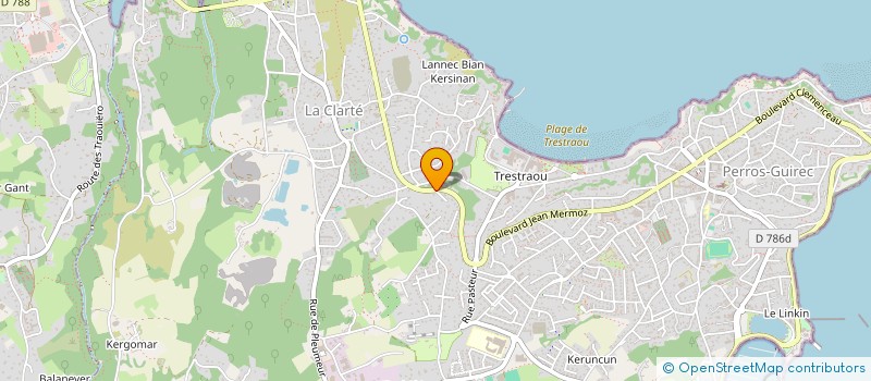 localisation de l'entreprise MONSIEUR JEAN SIMON  PERROS-GUIREC