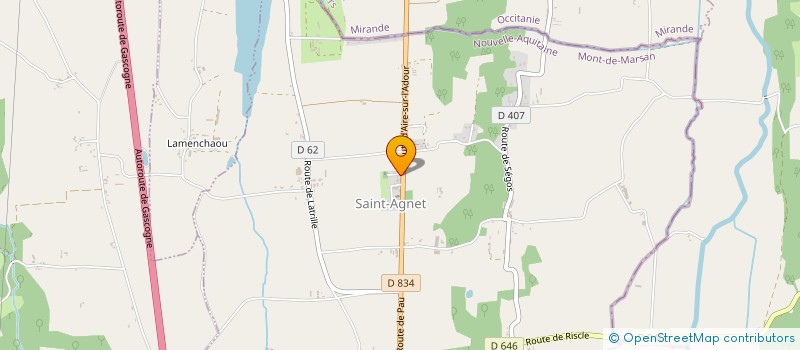 localisation de l'entreprise MONSIEUR JEAN-SIMON DESCAZAUX  SAINT-AGNET