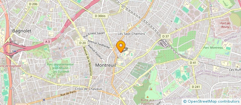 localisation de l'entreprise MONSIEUR JEAN-SIMON ROCH à MONTREUIL