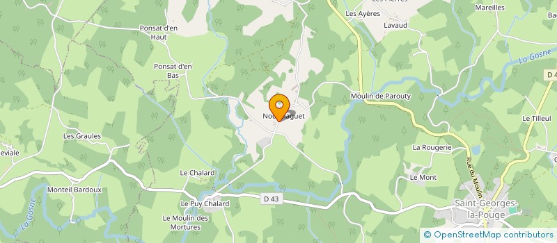localisation de l'entreprise MONSIEUR JEAN SIMONNET à SAINT-GEORGES-LA-POUGE
