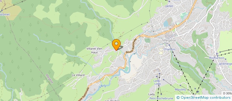localisation de l'entreprise MONSIEUR JEAN SOCQUET-JUGLARD à MEGEVE