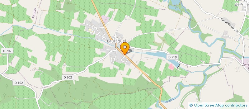 localisation de l'entreprise MONSIEUR JEAN SOLANA  LAURAGUEL