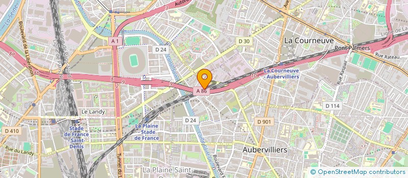 localisation de l'entreprise MONSIEUR JEAN SOLANO  AUBERVILLIERS